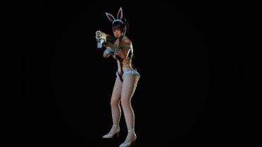 Nyotengu Bunny Clock