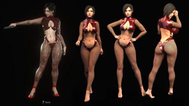 Ada Red Inline Bodysuit