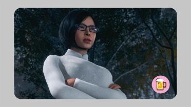 Ada Wearing Ao Dai - Gentle White Version