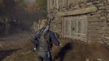 Visible Weapons on Wesker's Back