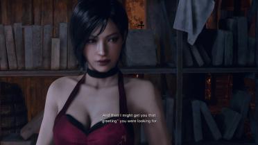 RE4 2005 Burgundy Classic Recolor Add-On - Ada Wong Red Dress Reimagined