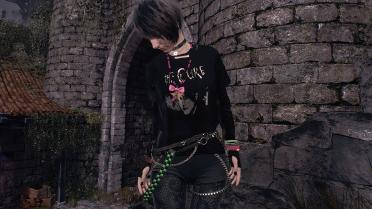 Ashley The Cure Shirt w Lace Tights