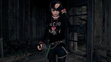 Ashley The Cure Shirt w Lace Tights