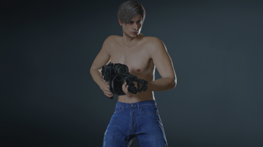 Leon casual shirtless
