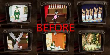 No Black Stripes in Cartoons