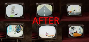 No Black Stripes in Cartoons