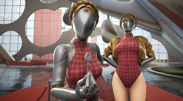 Tartan Swimsuit Twins