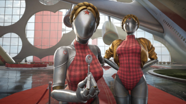 Tartan Swimsuit Twins