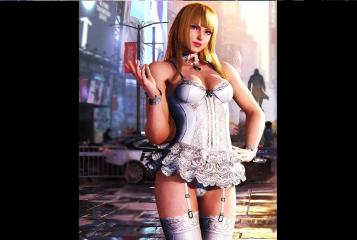  LILI White Lace Lingerie mod