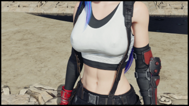 Tifa Nipple Imprint On Default Outfit
