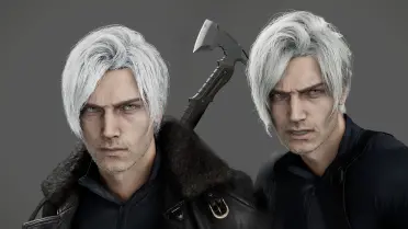 White and Black Hair