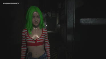 Long green hair for Sherry 