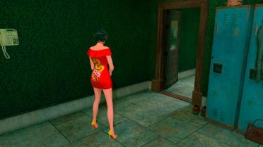 Ada Wong With Sexy Dress and Heels