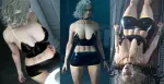 Grace Midnight Latex Outfit