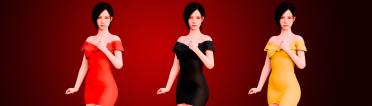 Ada Wong With Sexy Dress and Heels