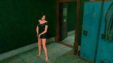 Ada Wong With Sexy Dress and Heels