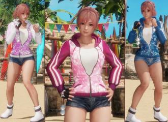 Honoka Hoodie with shorts