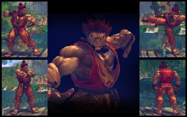 Red Suit & Gold Pattern