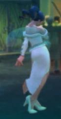 White & Ponytail