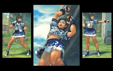 Blue & White Flames
