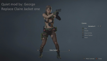 Metal Gear Quietly replaces Claire's default outfit