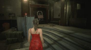 Claire's skirt with physical effects
