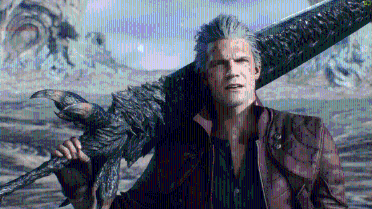 Dante's big back head (Vergil hairstyle)