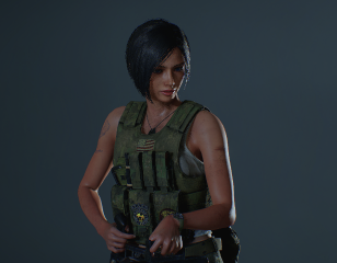 Ada's hair replaces all Claire outfits (modular)