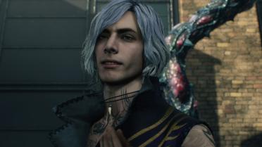 V's permanent gray hair