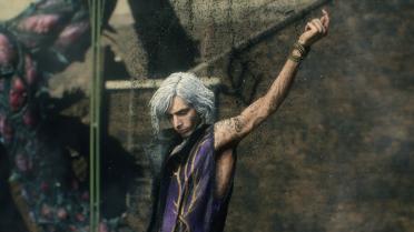 Blue purple V