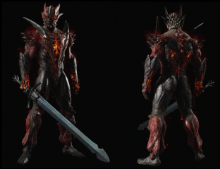 Wingless Dante and Tailless Vergil