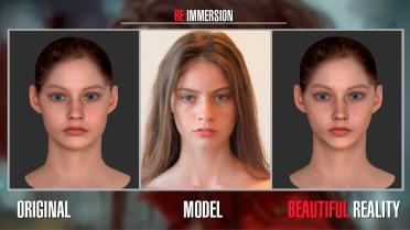 Beautiful Realistic Face-Claire