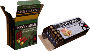 TONY's ARMS pistol ammunition reprint