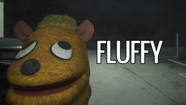 Fluffy sock toy puppet