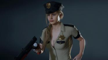 Claire Sexy Sheriff MODs with cap and without cap