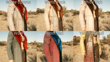 River's colorful jacket