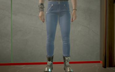 V's skinny jeans