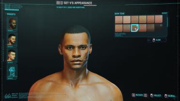 Darker skin tone