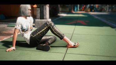 V sandals