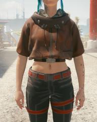V hooded top