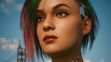 Judy's face is beautified-4K skin tone makeup and eyebrows