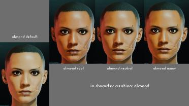 Darker skin tone