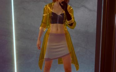 Men's and women's V transparent coats