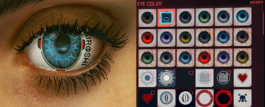 Rogue's eyes and makeover details