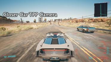 Close-up car TPP perspective