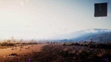 Desert city smog shadow
