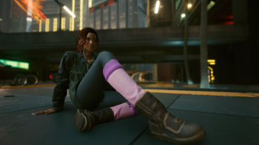 V's new boots
