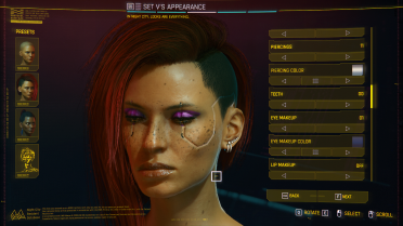 Custom eye makeup color