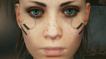 Rogue's eyes and makeover details