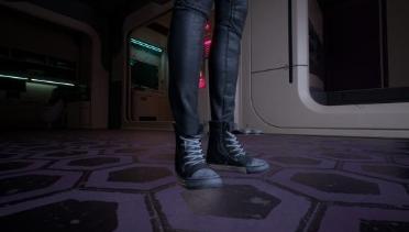 High-top sneakers